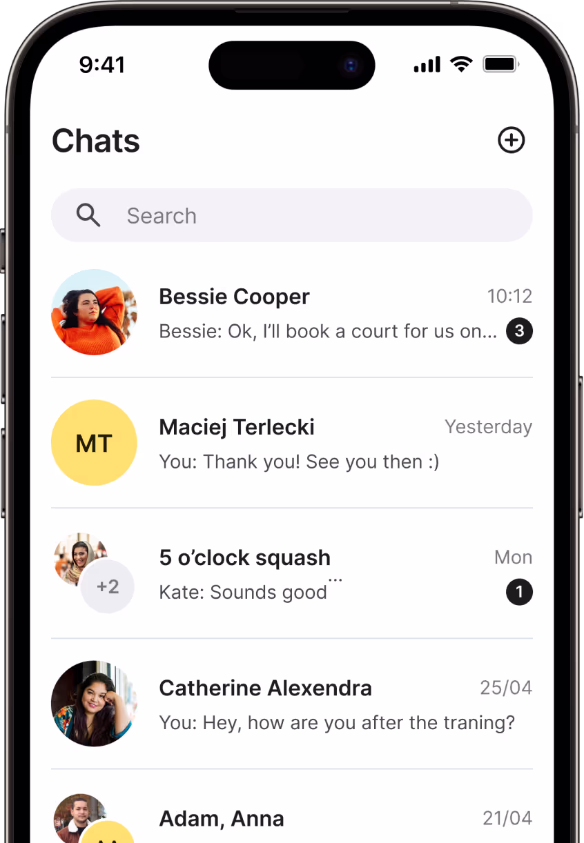 Create group chats to coordinate games with multiple friends or message someone directly for one-on-one conversations.