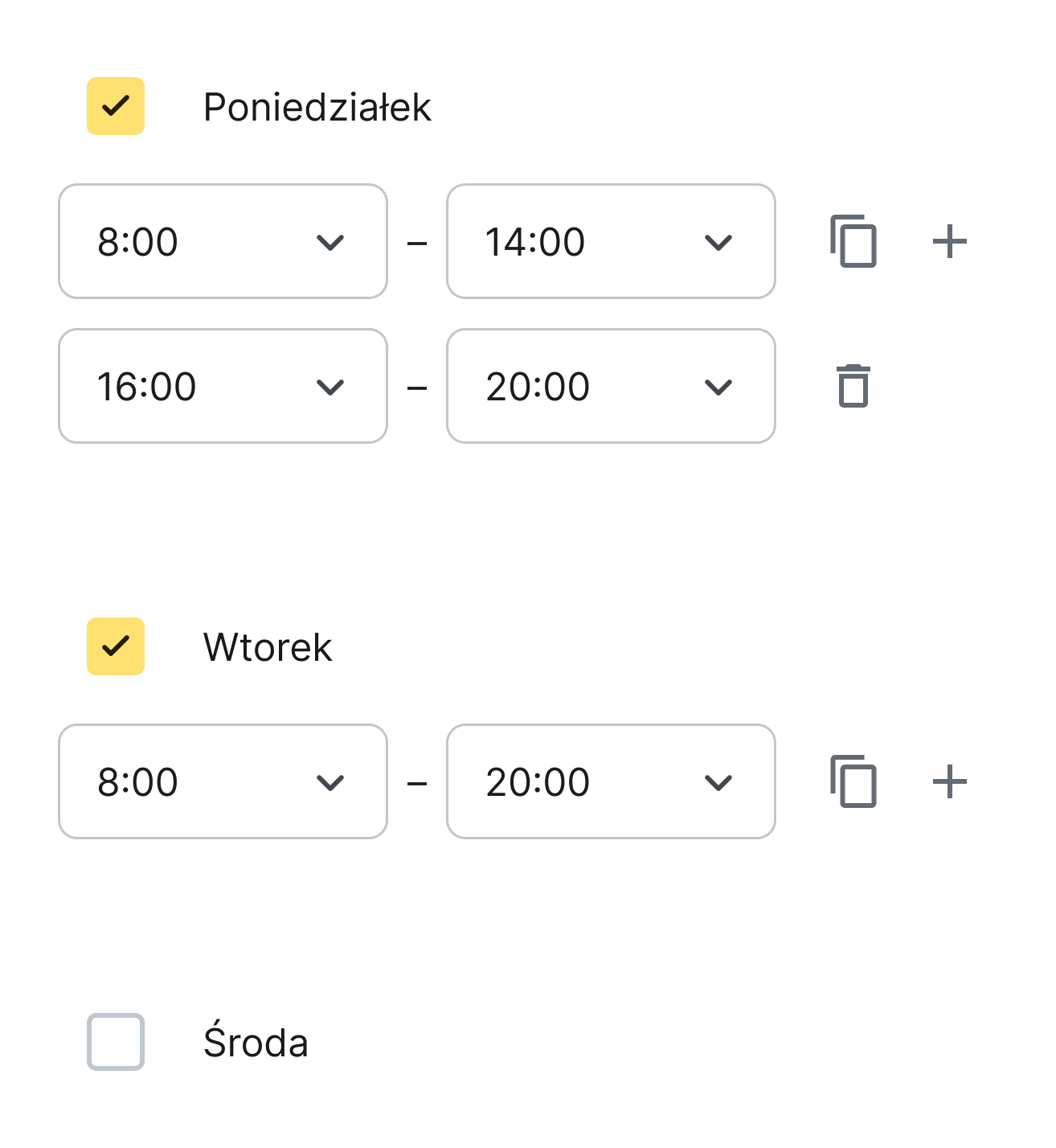Skonfiguruj swój harmonogram